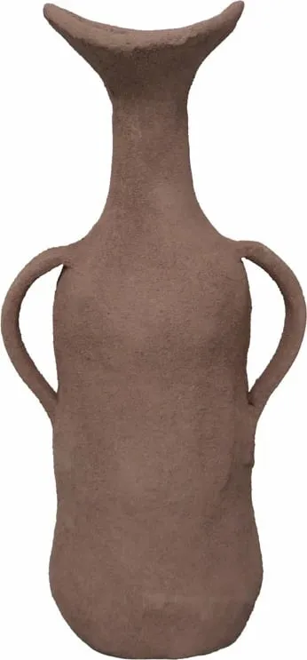 Vazo NATHEN, alumin, bezhë, 13x8.5x25cm - 1