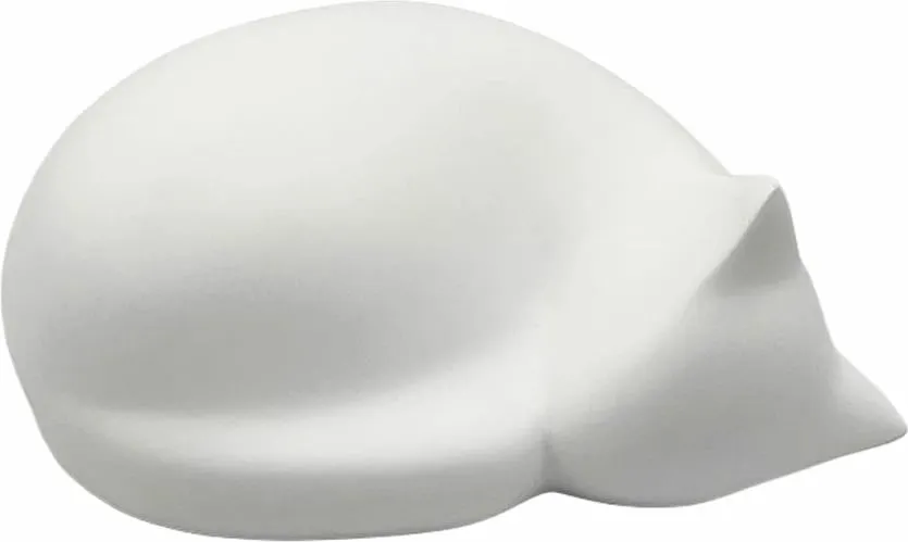 Dekor mace FELINA, polirezine e bardhë, 18.5x13.5x8.5cm - 1