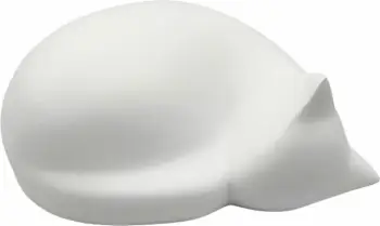 Dekor mace FELINA, polirezine e bardhë, 18.5x13.5x8.5cm