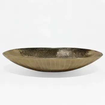 Enë dekorative CIOTO, alumin, ngjyrë ari, 37x15x8cm