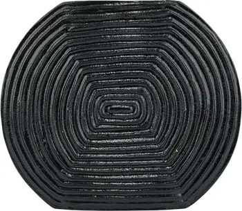 Vazo LINEAR, alumin, e zezë, 28x6x24cm