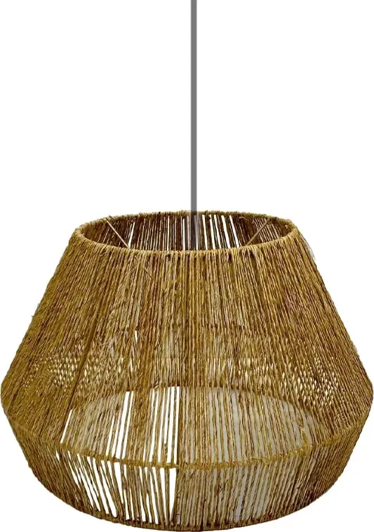 Llambë tavani prej jute natyrale, CANE, 45x45x28cm - 1