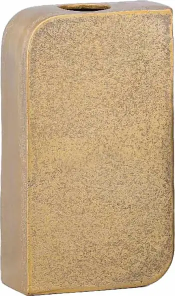Vazo BRICK, alumin i artë, 14.5x7x26cm