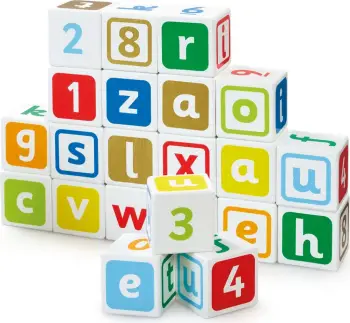 Set blloqe mësimore Early Learning Centre Wooden Learning Blocks