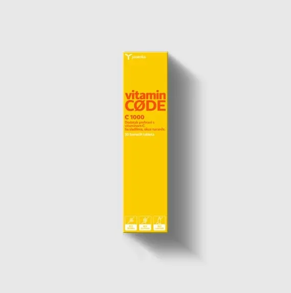 Suplement ushqimor Yesenka Vitamin CODE imuno C 1000 - 1