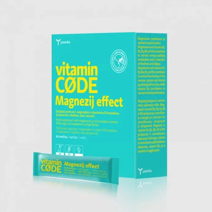 Suplement ushqimor Yasenka Vitamin CODE Magnezij Effect - 1