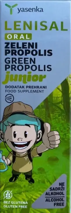 Suplement i lëngshëm ushqimor Yasenka Lenisal Oral Junior Green Propolis Spray
