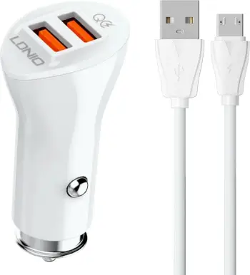 Karikues për veturë Ldnio 36W Dual USB Ports Fast Car charger