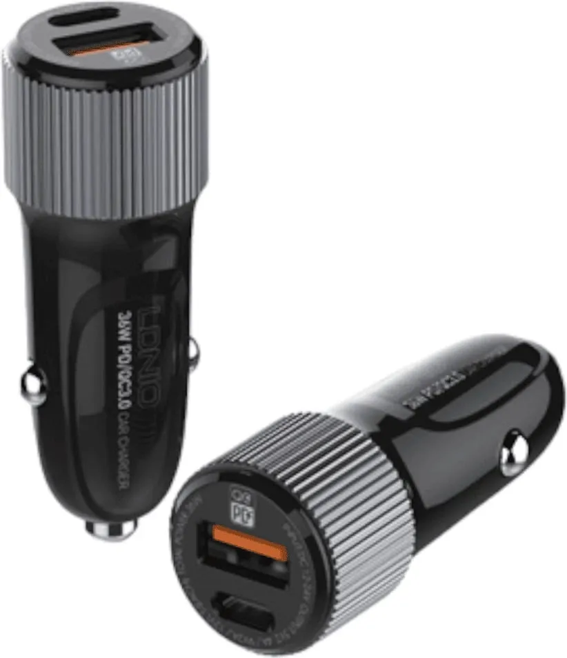Karikues për veturë Ldnio 36W Dual USB Ports Fast Car charger - 2
