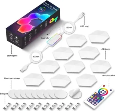 Llambë LED Tech Time LXQG01 Quantum Atmosphere Light DIY Splicing (10 Pack) - 1