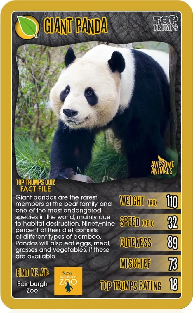 Awesome Animals Top Trumps Classics Card Game - 3