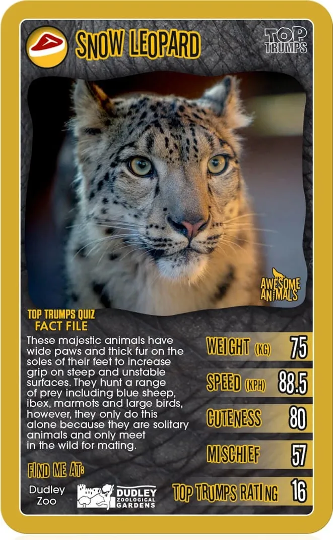 Awesome Animals Top Trumps Classics Card Game - 4
