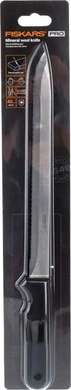 Thikë Fiskars K 20, për prerje të leshit mineral, zezë