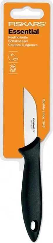Thikë Fiskars 1023780, për perime dhe fruta, 7cm, zezë