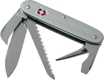 Thikë xhepi Victorinox ALOX e brinjëzuar, e argjendtë