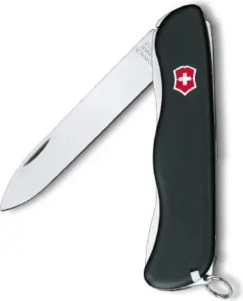 Thikë e madhe Victorinox me peshë te lehtë dhe mbyllje "Sentinel", e zezë