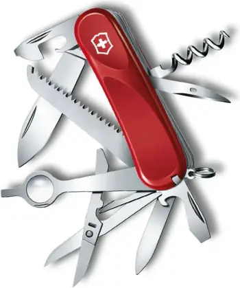 Thikë xhepi Victorinox "Evolution 23", e kuqe