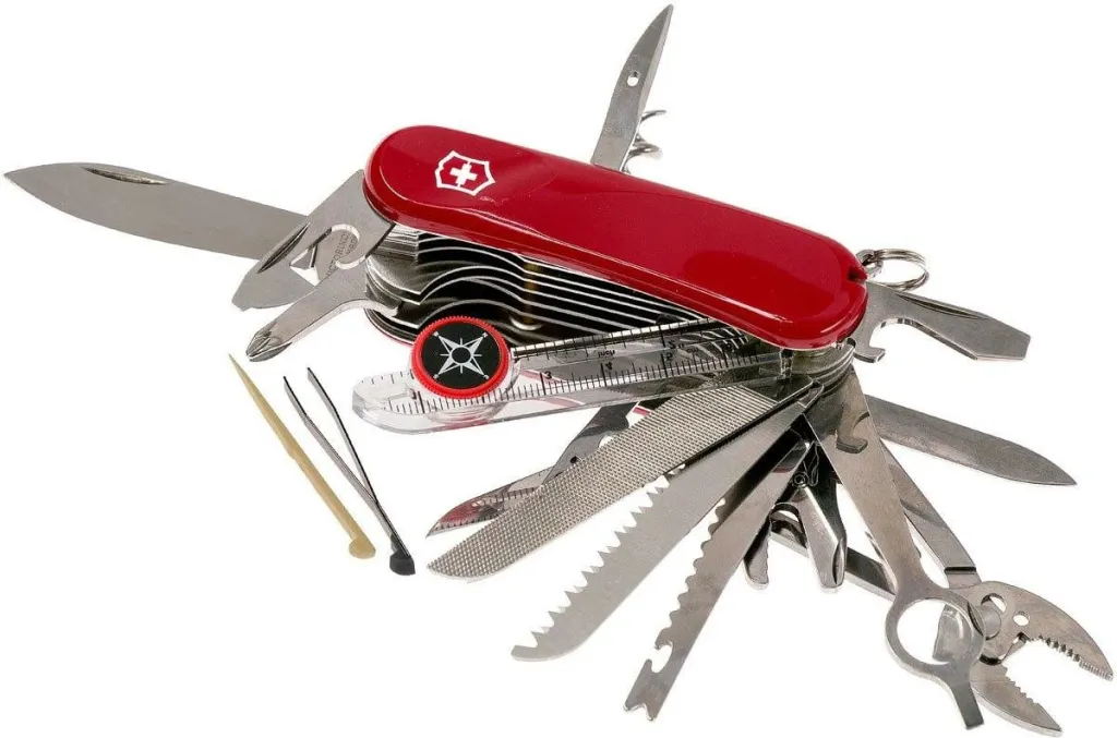 Thikë xhepi "Swiss Army Evolution S54" Victorinox, e kuqe - 1