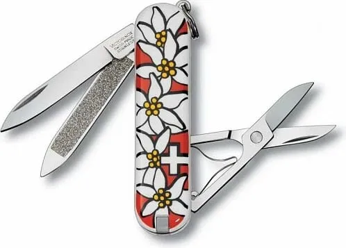 Thikë xhepi Victorinox me dizajn me lula "Classic" - 1