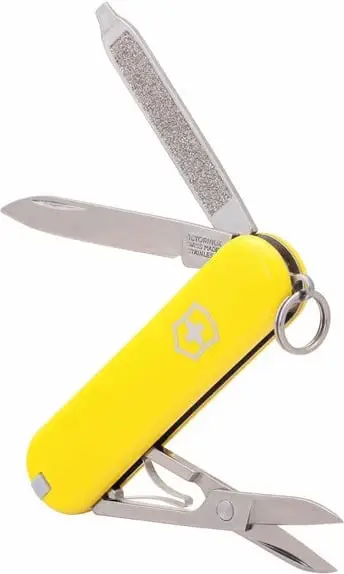 Thikë xhepi Victorinox CLASSIC SD, e verdhë