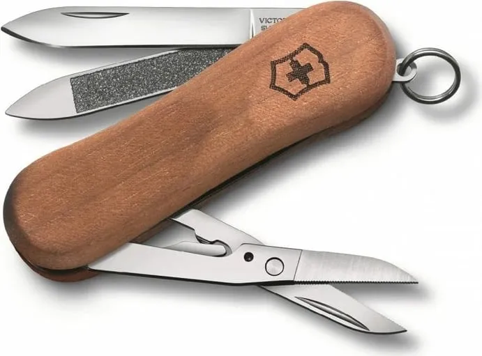 "Evolution Wood 81"Victorinox - Blister thikë xhepi, ngjyrë druri - 1