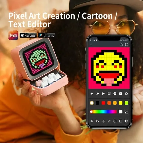 Altoparlant Divoom DitooPro Retro Pixel Art Game Bluetooth Speaker - 3