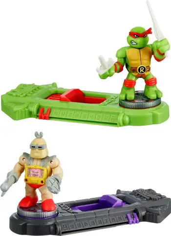 Legends Of Akedo Teenage Mutant Ninja Turtles - Mini Battling Warriors Raphael Vs Krang Figures
