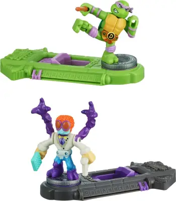 Legends Of Akedo Teenage Mutant Ninja Turtles - Mini Battling Warriors Donatello Vs Baxter Stockman Figures