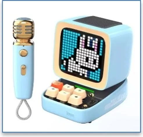 Divoom Mikrofon & Altoparalant me bluetooth me funksion per karaoke - 1