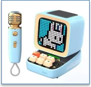 Divoom Mikrofon & Altoparalant me bluetooth me funksion per karaoke