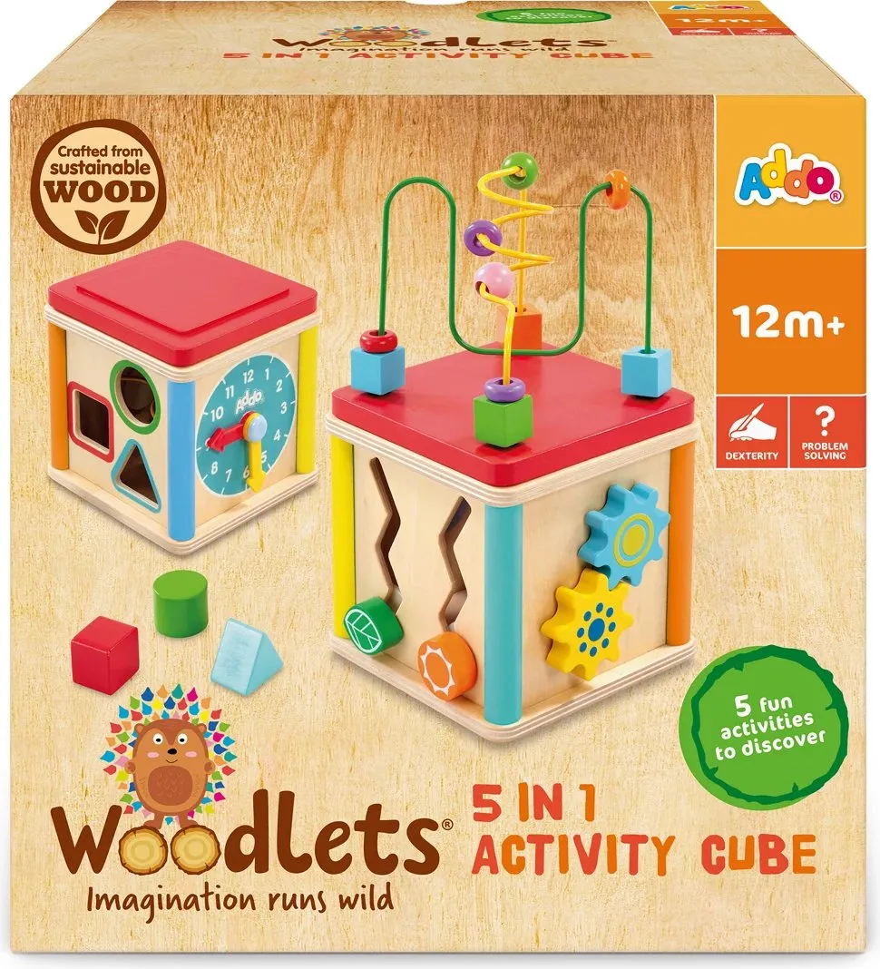 Woodlets 5-in-1 Activity Cube - 2