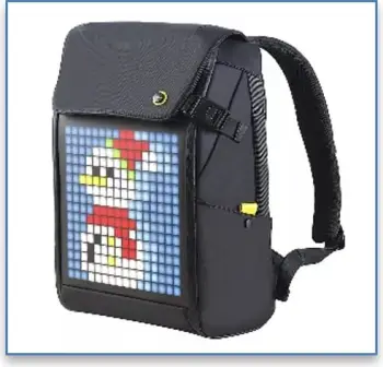 Divoom Çantë shpine me ekran LED