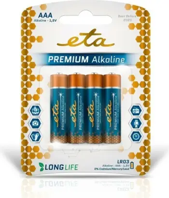 Bateri Eta Premium Alkaline AAA
