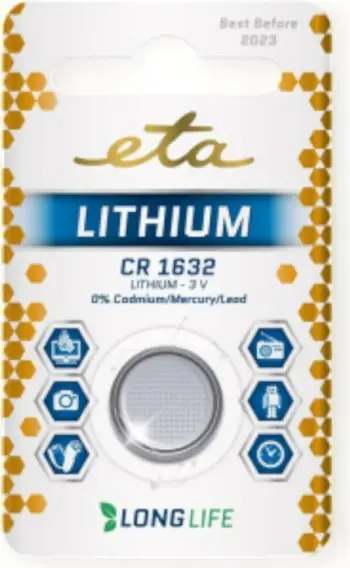 Bateri Eta Lithium CR1632