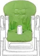 Mbulesë e karriges së lartë Green PVC high chair cover