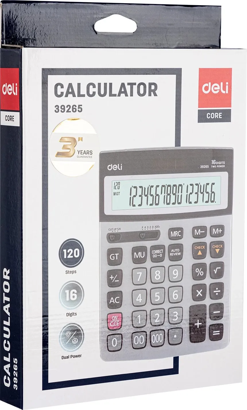 DELI Kalkulator 16 Shifror 39265 - 3