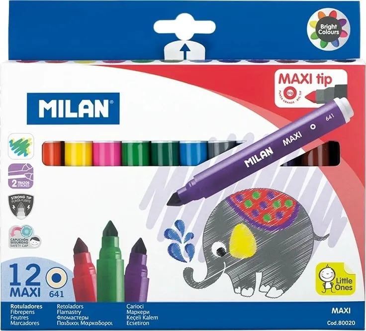 MILAN FLLAMASTER 12cp 80020 - 1