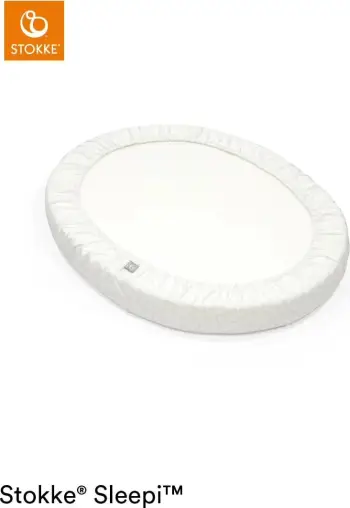 Çarçafë i butë Sleepi™ mini fans gray cot sheet – Stokke®