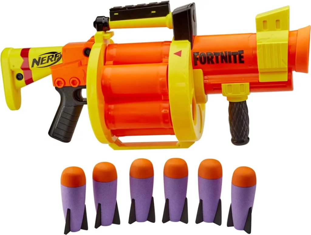 Lodër për fëmijë Nerf Fortnite GL Rocket-Firing Blaster – 6-Rocket Drum - 1