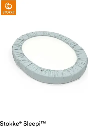 Çarçafë i butë Sleepi™ mini dots sage cot sheet – Stokke®