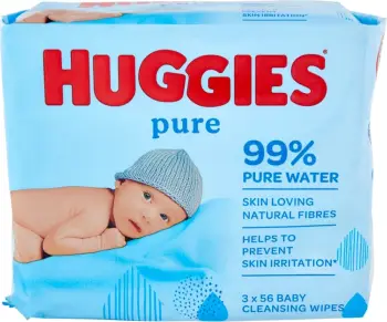 Faculeta të lagura Huggies® Pure, 56 copë