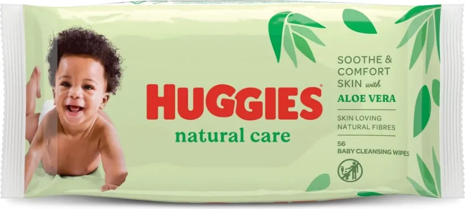 Faculeta të lagura Huggies® Natural Care, 56 copë - 1
