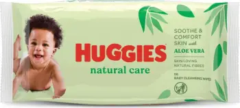 Faculeta të lagura Huggies® Natural Care, 56 copë