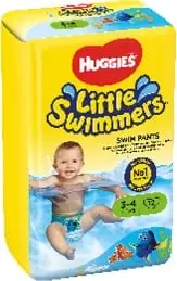 Pelena të notit Huggies® Little Swimmers 3-4 (7-15 kg, 12 copë)