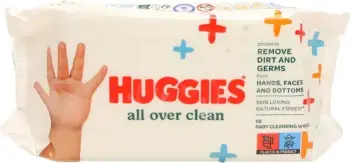 Faculeta të lagura Huggies® All Over Clean, 56 copë