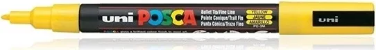 UNI-MARKER pc-3m POSCA YELLOW - 1