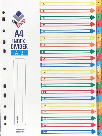 OSH KARTON PER NDARJE A-Z OF310