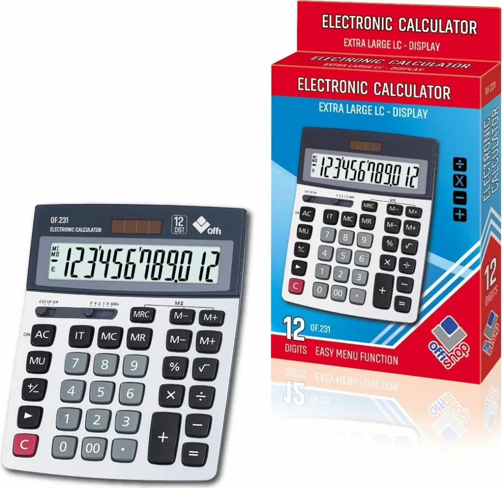 OSH KALKULATOR EXTRA LARGE LC DISPLAY 12 DIGIT OF231 - 1