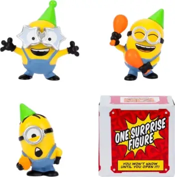 Despicable Me 4 Minions Party Bus Bunch 4 Figure Pack