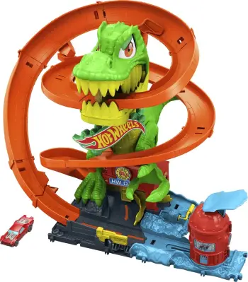 Hot Wheels City T-Rex Blaze Battle Playset